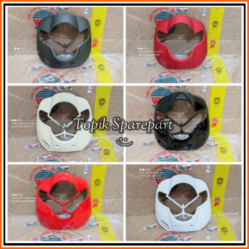 Motor: tameng panel dada kap lampu depan Honda Scoopy fi Esp donat 2017 - 2019