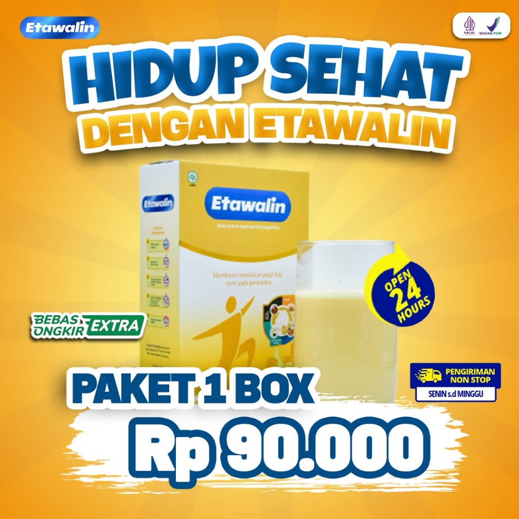 

Etawalin Susu Bubuk Kambing Etawa Atasi Permasalahan Sendi 200gr