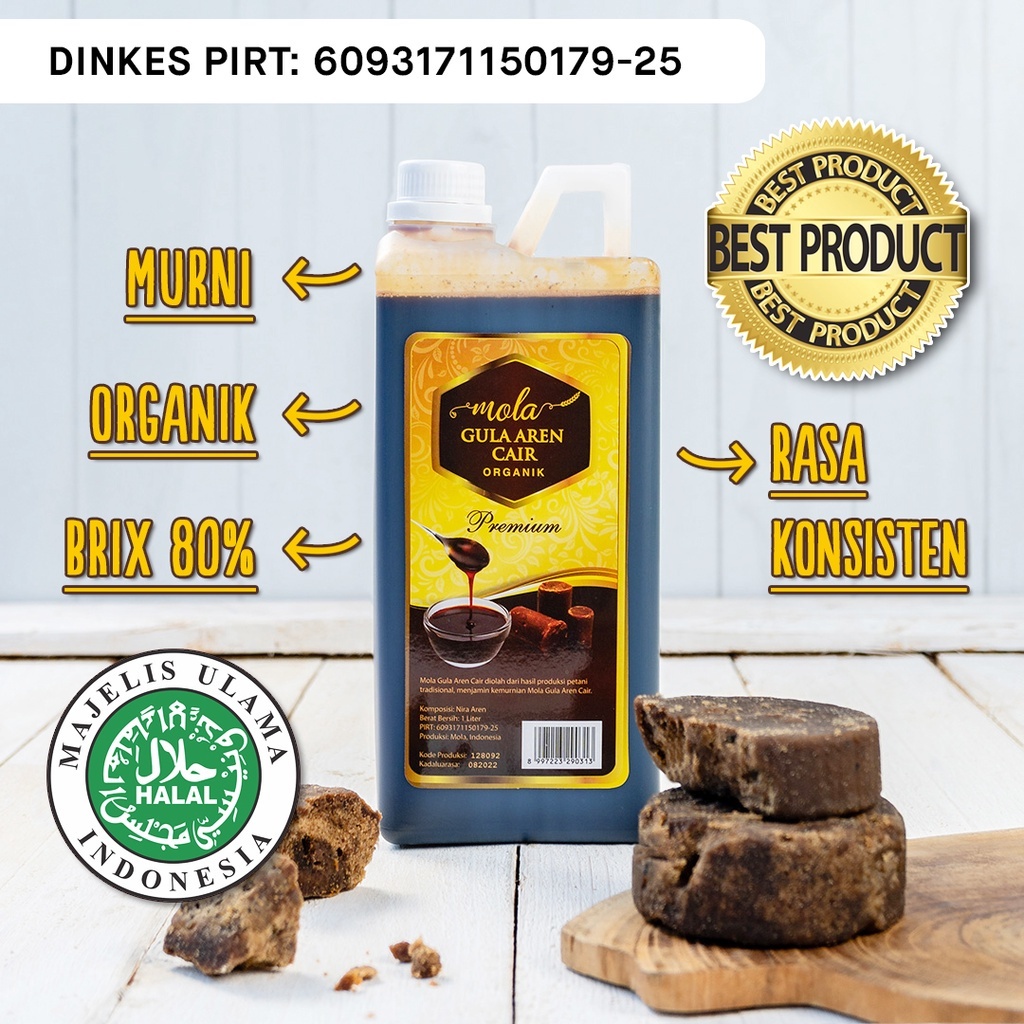 

Mola Gula Aren Cair Premium - 1 Liter