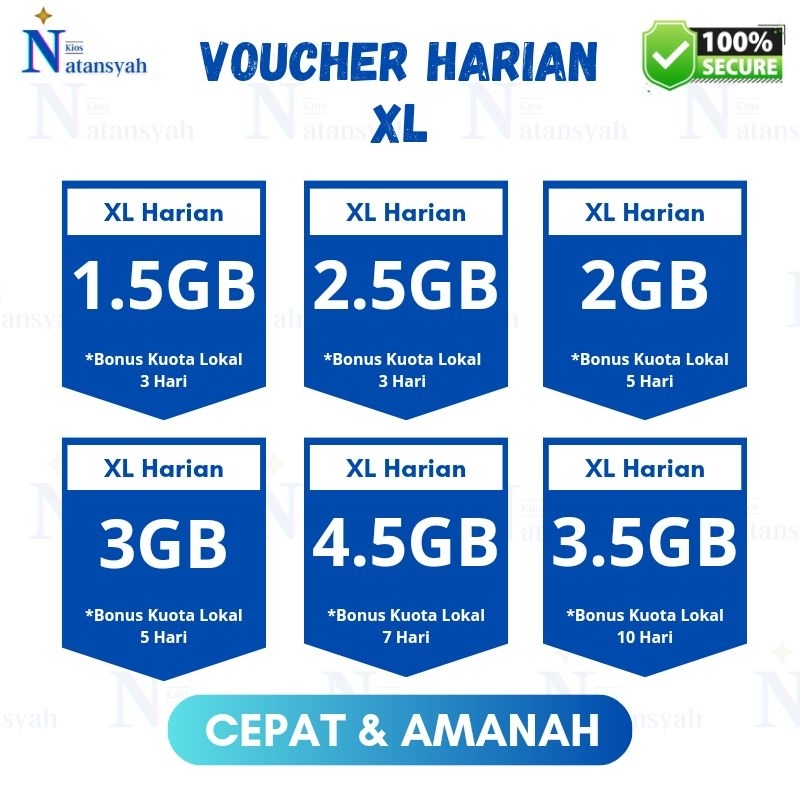 ISI ULANG PAKET DATA VOUCHER HARIAN/INJECT XL