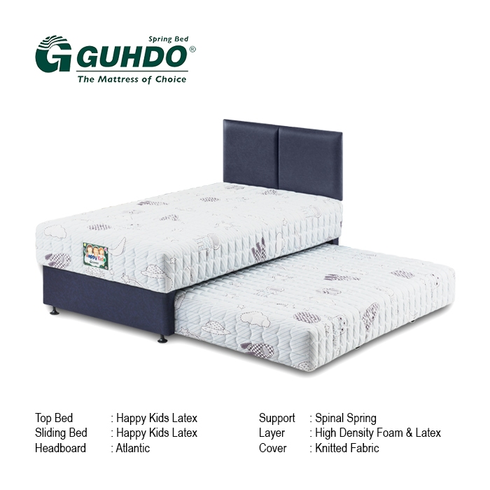 kasur springbed GUHDO 2 IN 1 HAPPY KIDS LATEX
