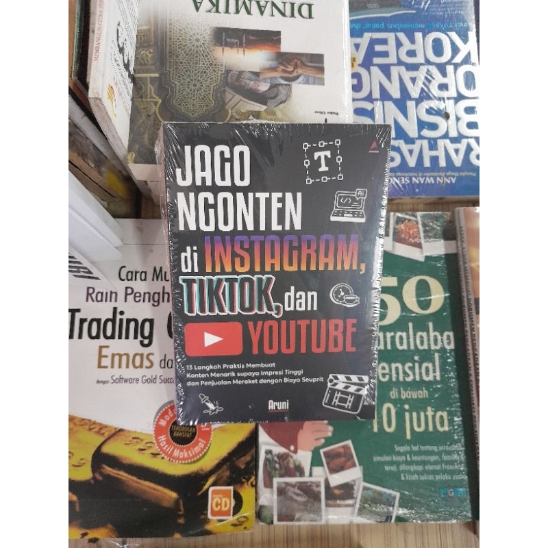 BUKU JAGO NGONTEN DI INSTAGRAM TIKTOK DAN YOUTUBE - ARUNI