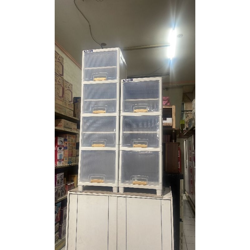 {SINARMULYA17}LEMARI NAPOLLY LBP LOCKER BOX EXTRA AMBALAN - SUSUN 3 SUSUN 4 LEMARI PLASTIK NAPOLLY M