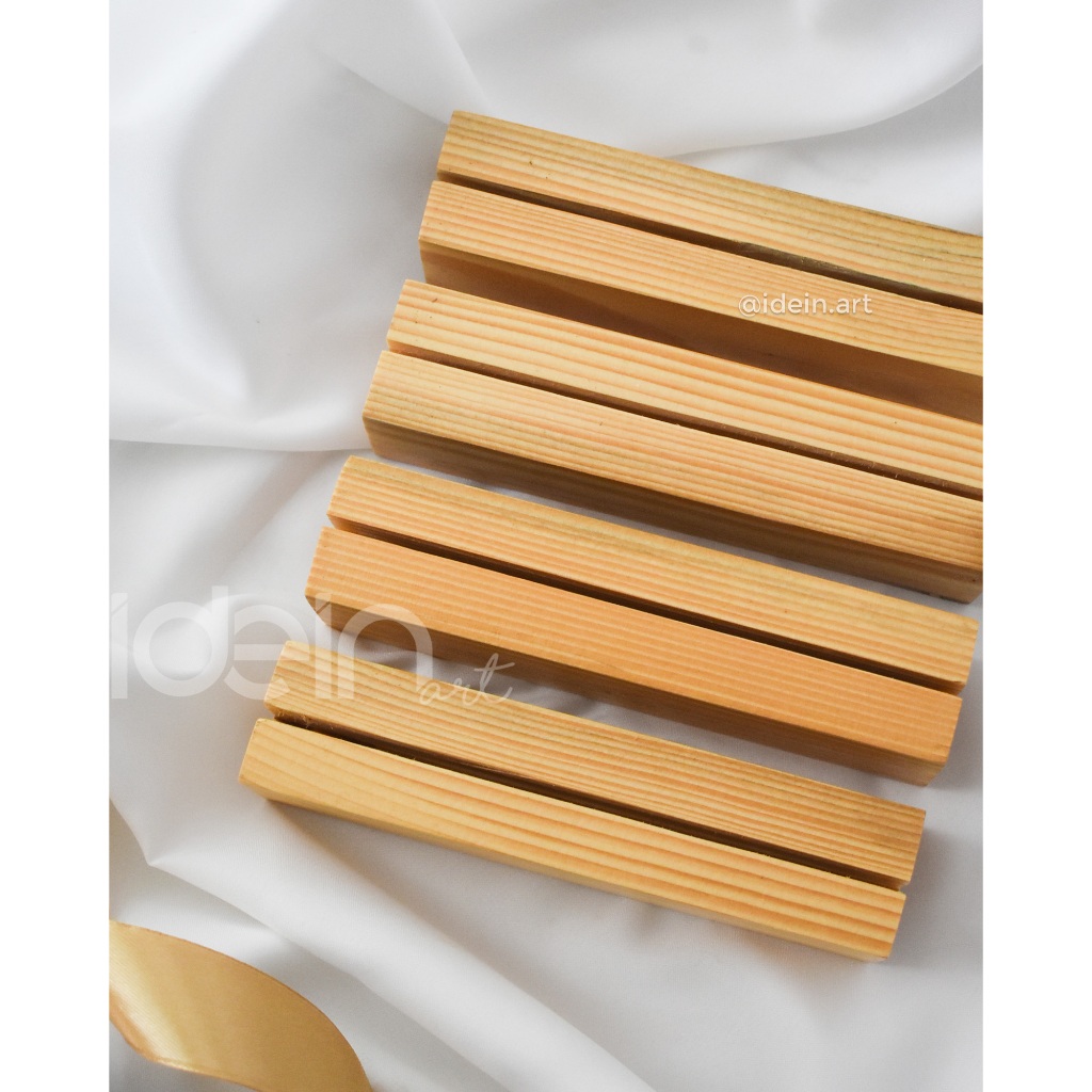Wood Stand Acrylic 15 cm / Kayu Penyangga Akrilik / Stand Kayu Akrilik / Stand Akrilik LED Makassar