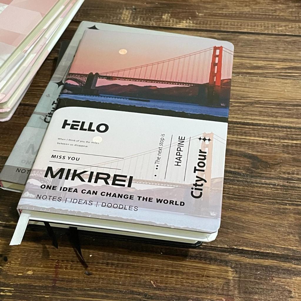 

MIKIREI A5 JOURNAL BOOK DIARY CITY TRAVEL IDEA BOOK / RETRO JOURNAL BOOK