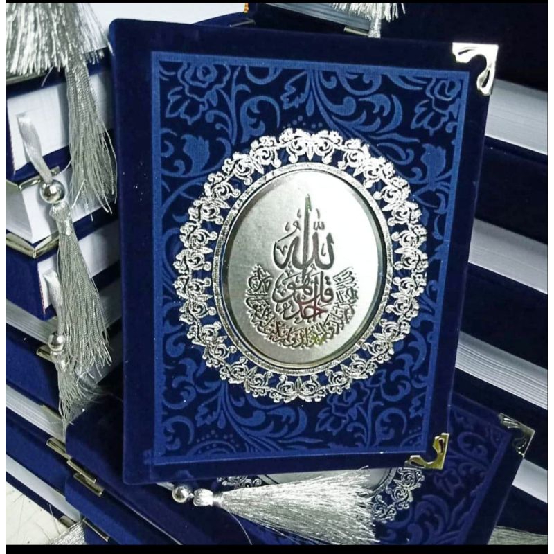 Buku Yasin + majmu syarif Cover Bludru. glossy 208+248.+484