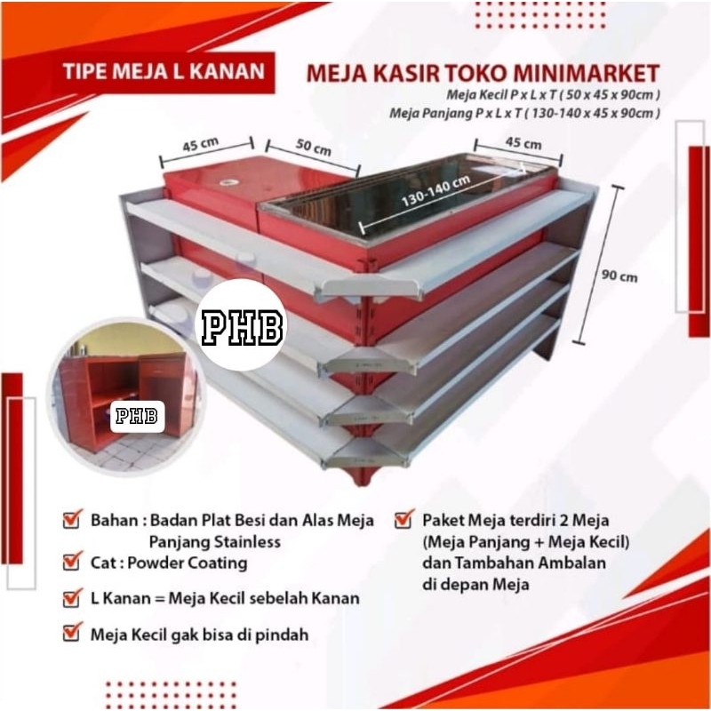meja kasir minimarket/ supermarket/ meja kasir toko