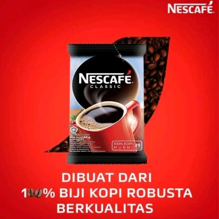 

Kopi Bubuk Instant Nescafe Classic Sachet Bag 50 Gram