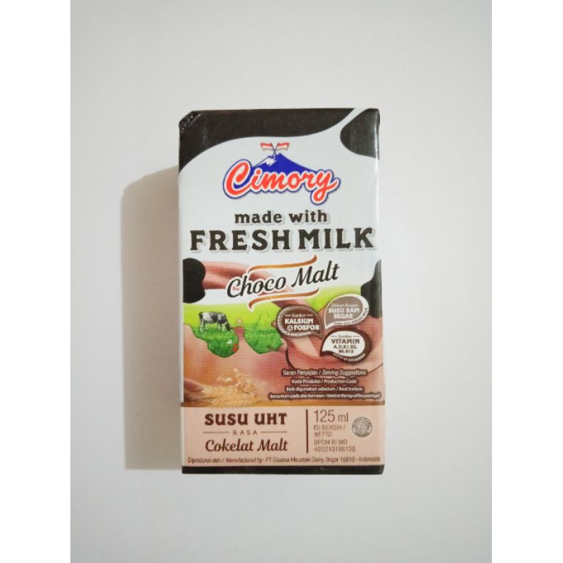 

susu kotak kecil Cimory rasa choco malt 125ml