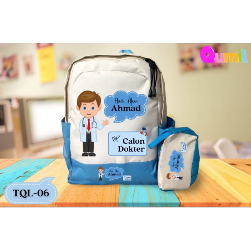 TAS CUSTOM NAMA QUMIL BACKPACK