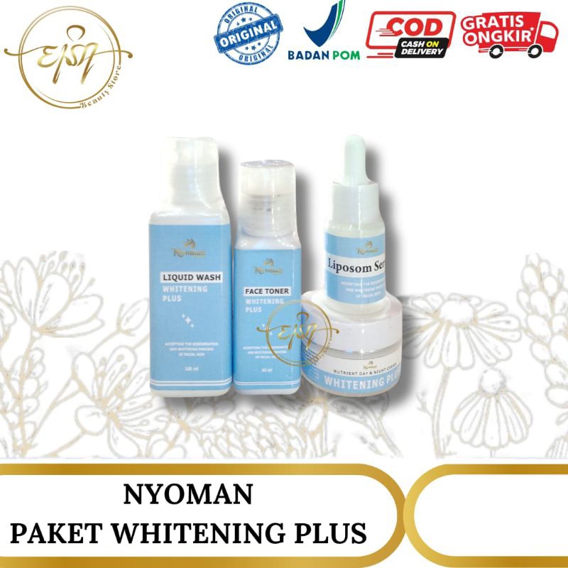 PAKET NYOMAN WHITENING PLUS SERUM / Ecer Nyoman Whitening plus