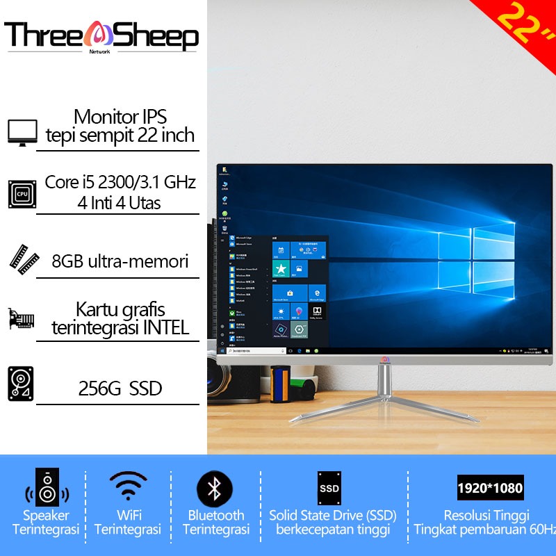 [layar sentuh]Komputer All in one PC gaming Core Intel i5/i7 16G SSD 512GB Desktop Layar sentuh lipat Monitor PC 27/24Inch AIO Computer WiFi/Bluetooth Windows10/11 Gratis Keyboard dan Mouse Dapat dipilih,Garansi 1 Tahun-22