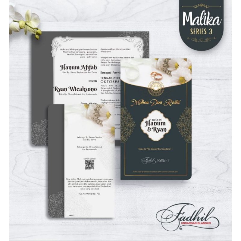 CETAK UNDANGAN BLANGKO FADHIL MALIKA 3