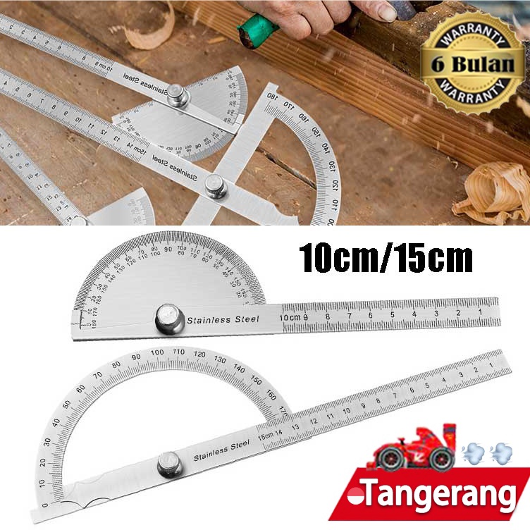 

Baru Hemat Penggaris Busur Derajat 18 Derajat Stainless Degree Protractor Pengukur Sudut Penggaris Busur Alat Ukur Sudut