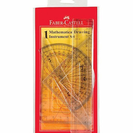 

Dijamin Untung PENGGARIS MATEMATIKA FABER CASTELL Mathematical Drawing Instrument Faber Castell SET
