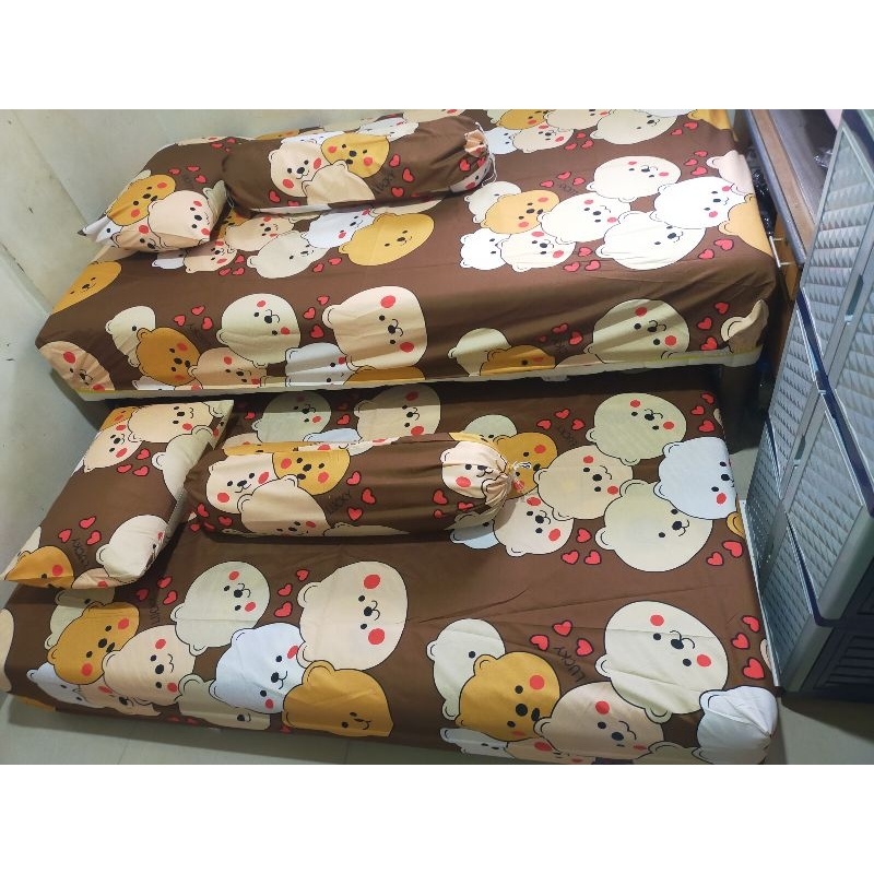 120x200,Sprei Bed Sorong atas bawah non rumbai/katun halus