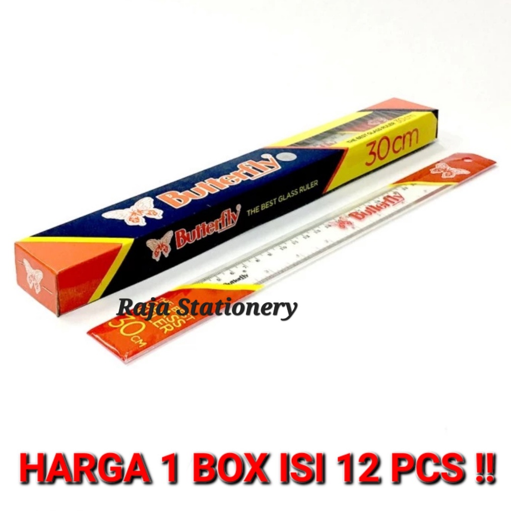 

KODE A24T BUTTERFLY RULER 3CM PENGGARIS KUPU KUPU 3CM PANJANG PLASTIK 12PCS