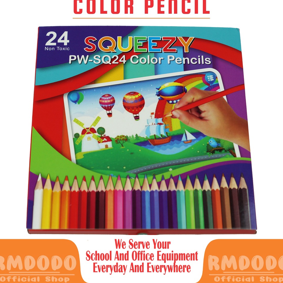 

Hadir Favorit Rmdodo Pensil Warna Panjang Non Toxic Murah Color Pencils 24 Warna Pensil Warna Anak Pencil Colour