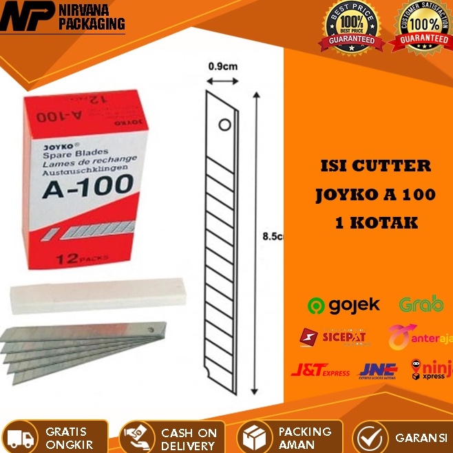 

Stock Terupdate ISI PISAU CUTTER CUTER KECIL JOYKO A 1 A1 A1 REFILL KATER SEKOTAK 12 TUBE