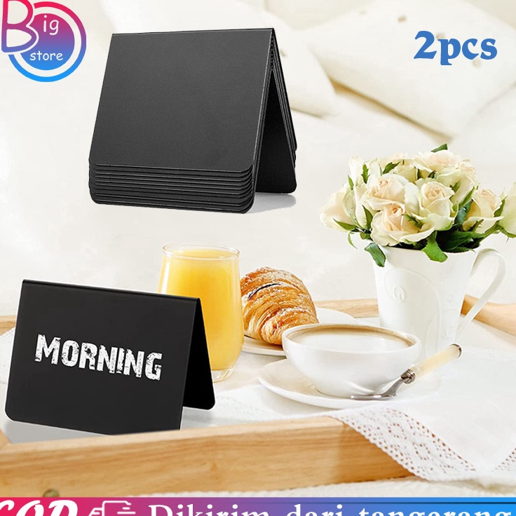 

Diskon Terbaru 2pcs Papan Tulis Mini Acrylic Mini Chalkboard Papan Tulis Kapur Kecil Papan Kapur Menu Cafe