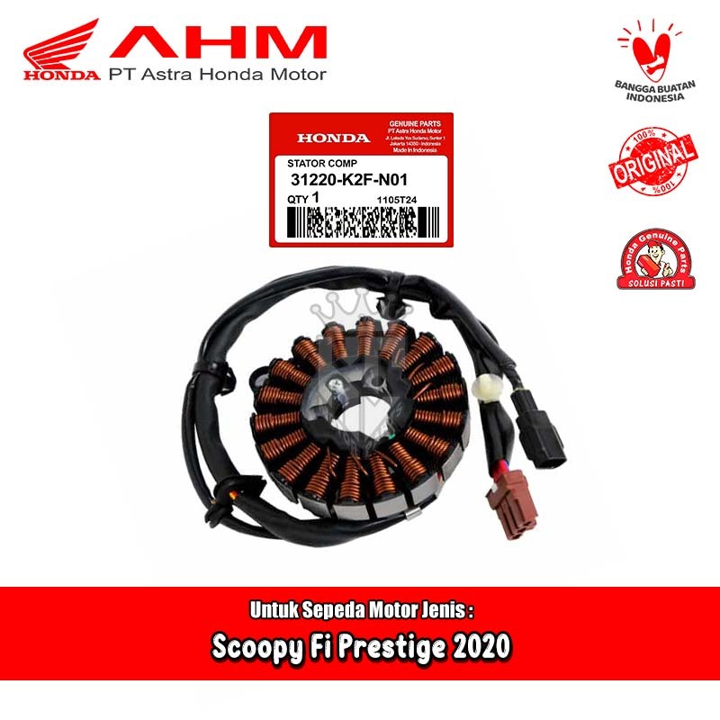 Spul Magnet Stator Comp Honda Scoopy Fi eSP Prestige 2020 Original AHM 31220-K2F-N01