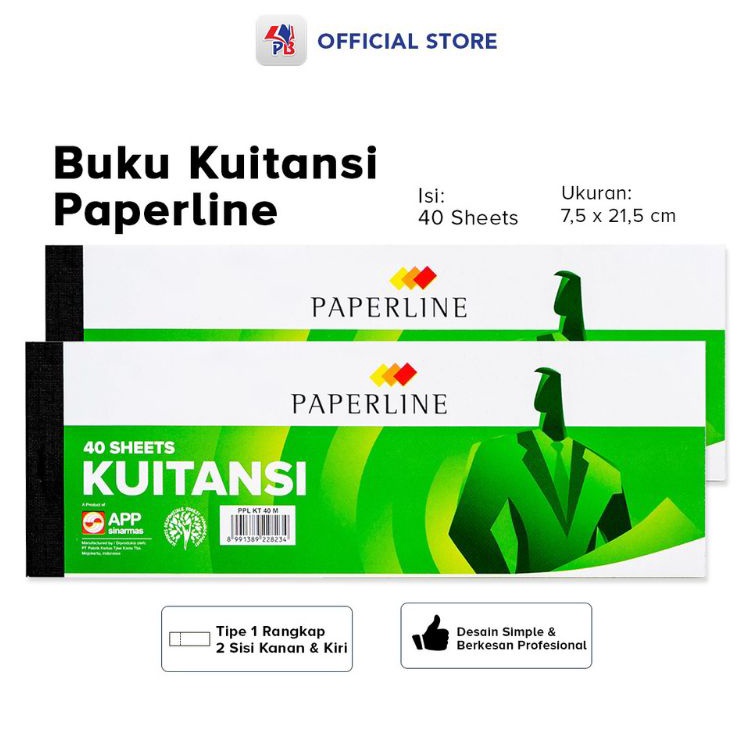 

Harga Bersahabat Buku Kwitansi Kecil Paperline 1pak1buku