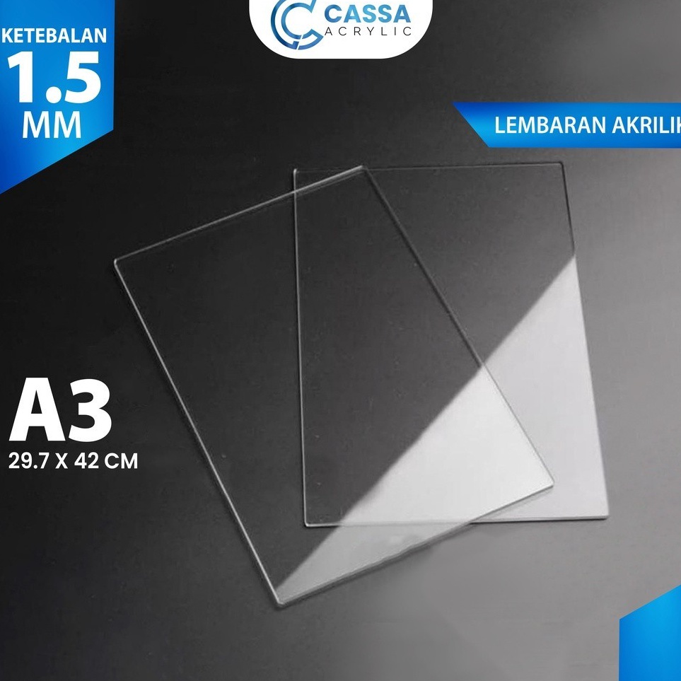 

Grosir Menarik CASSAAKRILIK LEMBARAN A3 15MM ACRYLIC SHEET AKRILIK BENING GROSIR BERKUALITAS