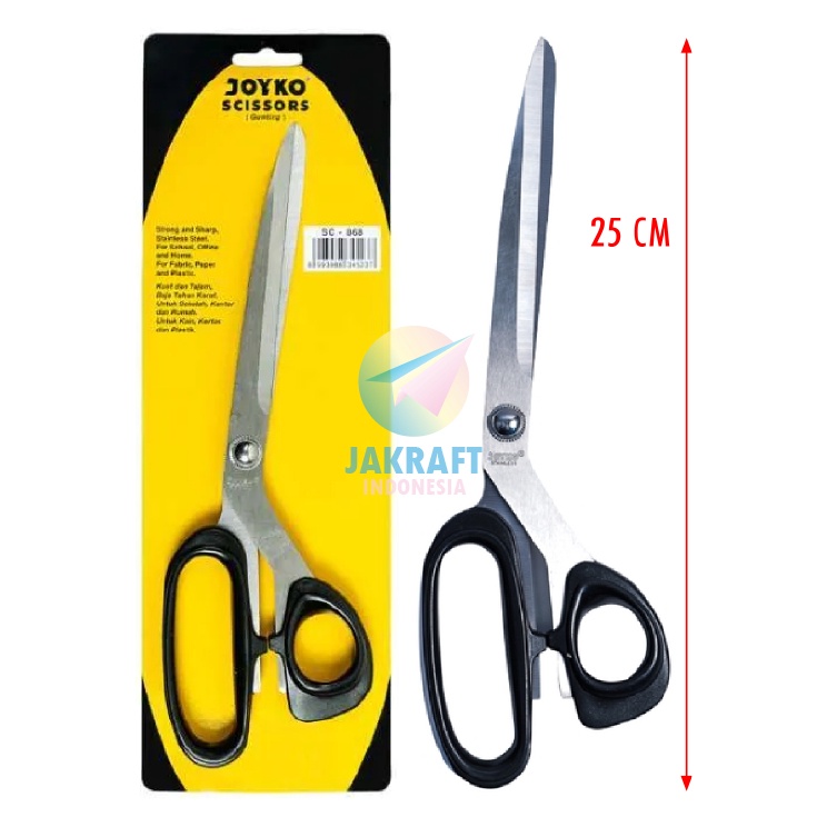 

ORDER NOW 1 Pcs Gunting Kertas Kain Besar Panjang 25 Cm JOYKO SC868 Stainless Steel Tajam Anti Karat