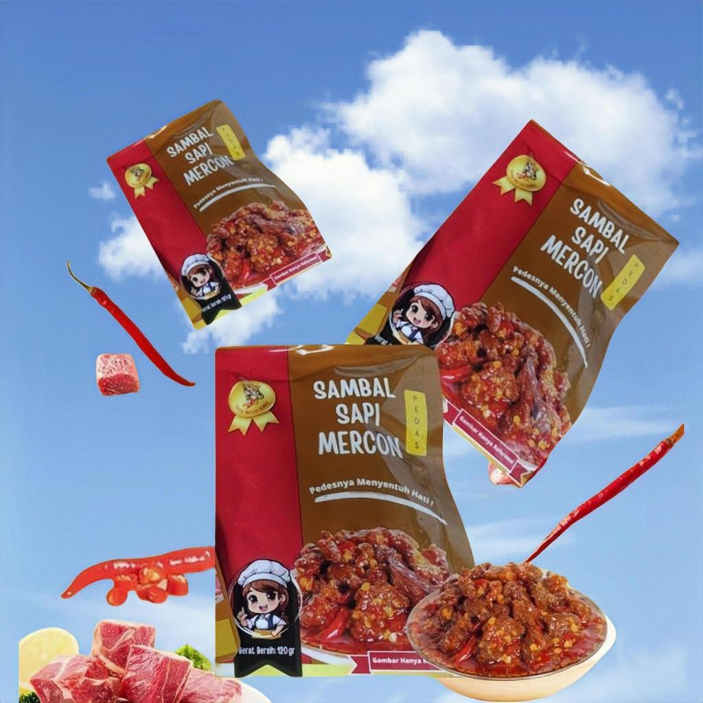 

Sambal Mercon keliling - 120gr Sambal Sapi Mercon Halal Sambel Enak best seller
