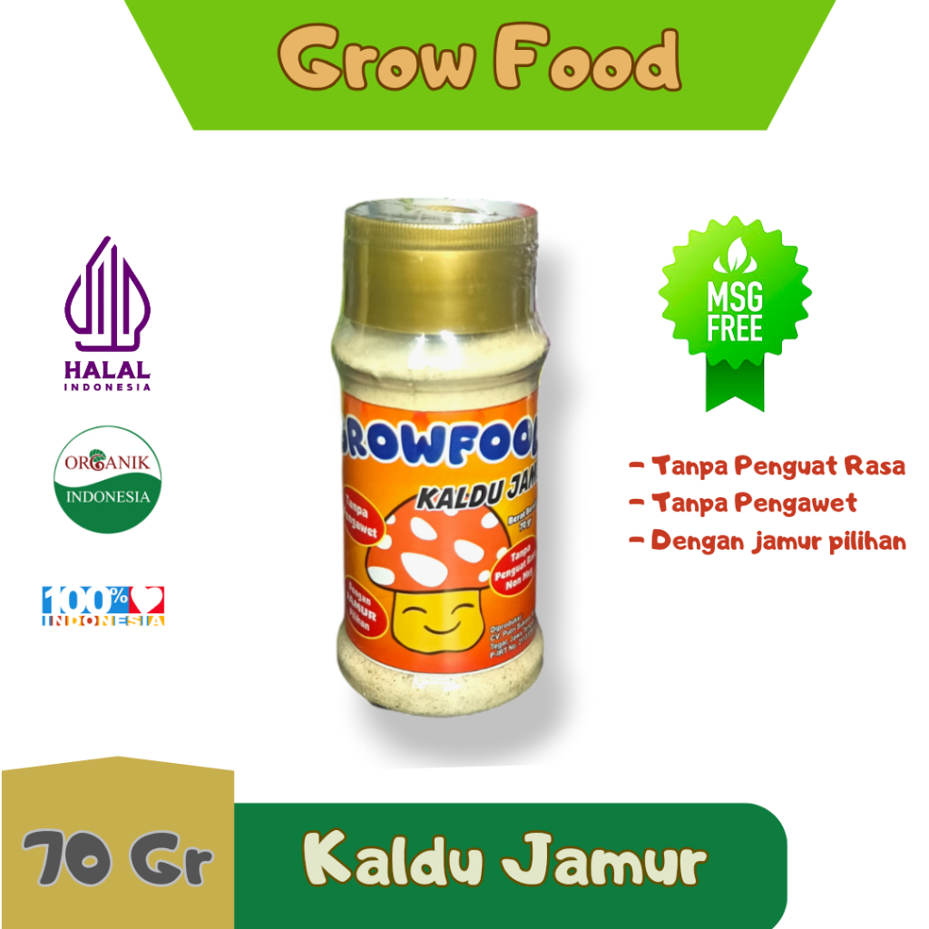 

Grow Food, Original - Bumbu Masak Kaldu Jamur - Non MSG