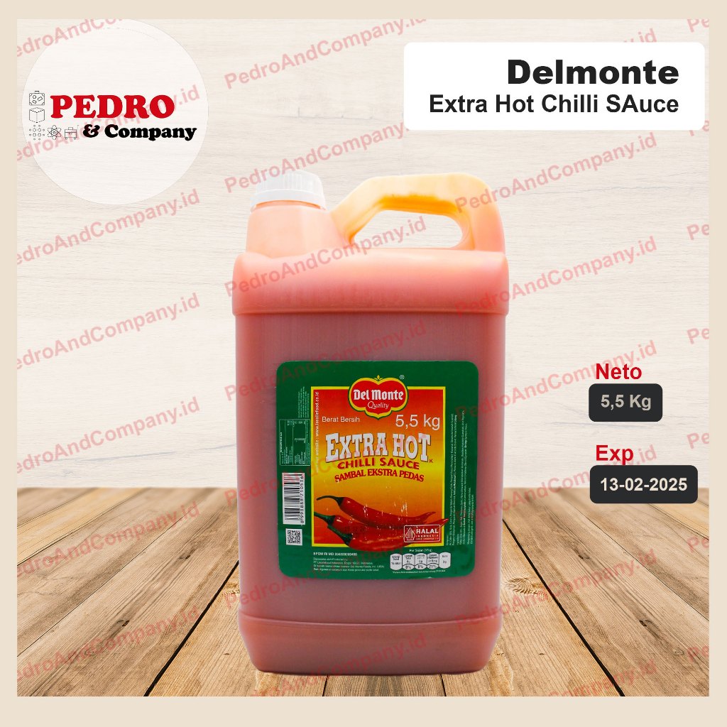 

Del monte extra hot sambal extra pedas 5.5 kg - delmonte chili sauce saus jerigen