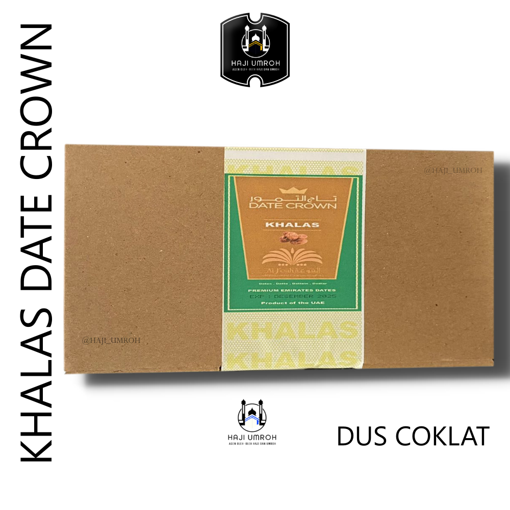 

Kurma Khalas [1KG]/Kurma Date Crown [KEMASAN DUS COKLAT]