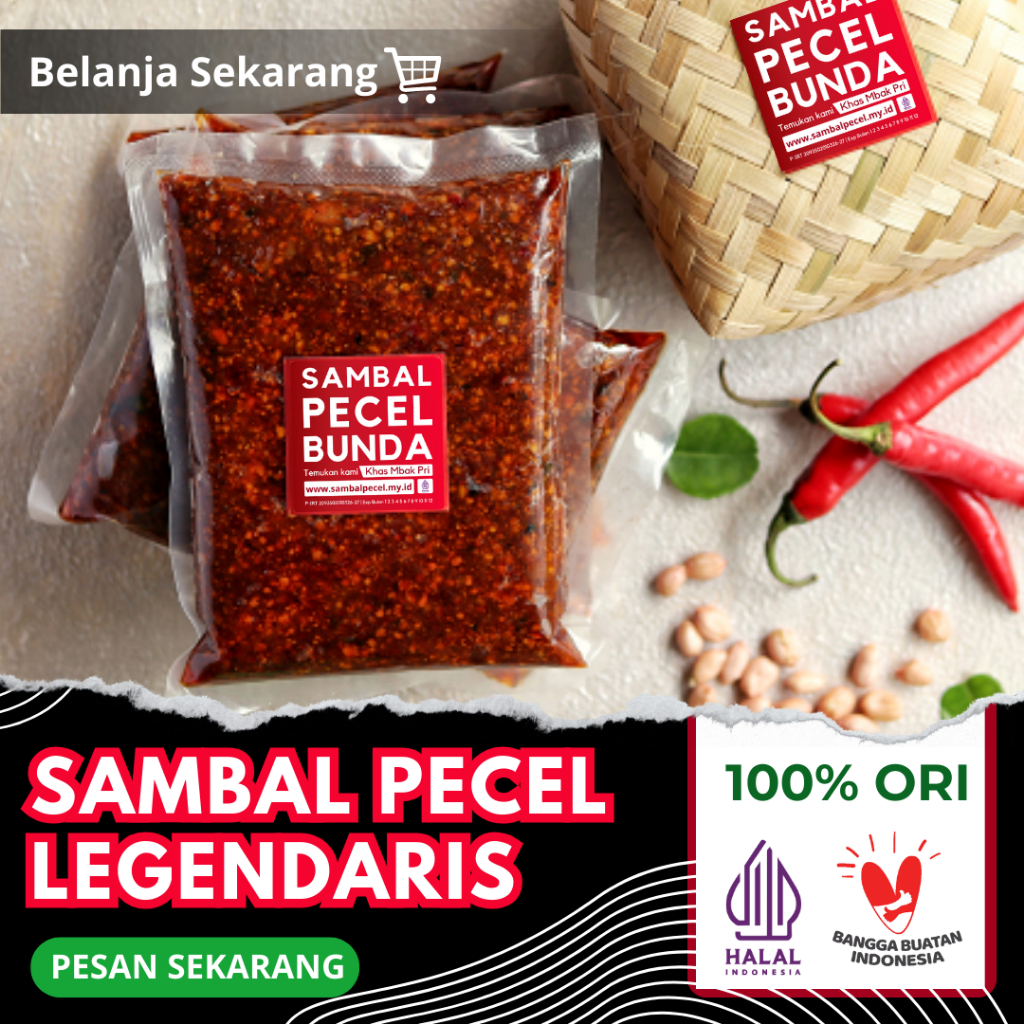 

Bumbu Sambel Pecel Bunda khas Mbak Pri Original