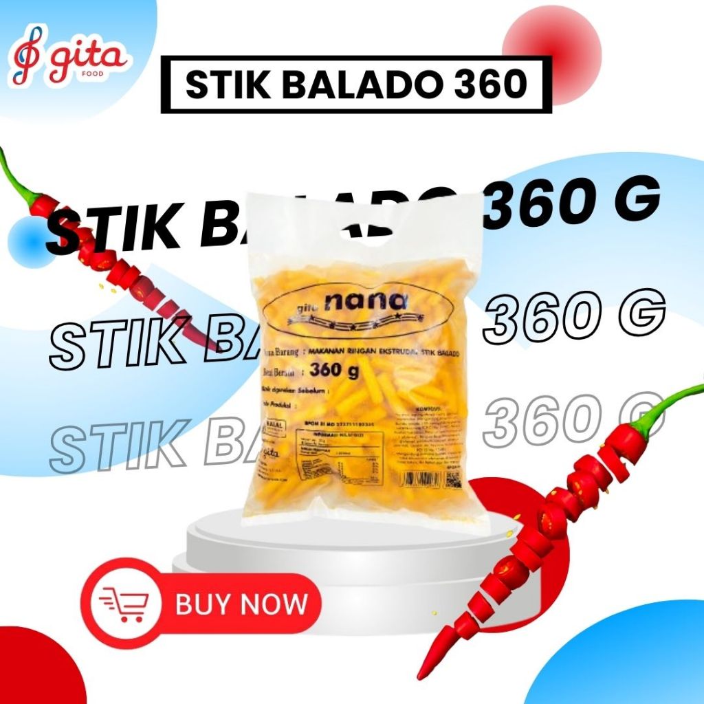 

Snack Stik Renyah Balado Gita Nana 360 [ FAMILY PACK ]