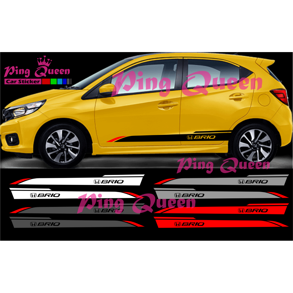 CUTTING STICKER MOBIL BRIO STICKER LIST MOBIL HONDA BRIO