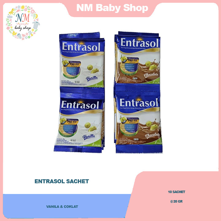 

ENTRASOL SACHET VANILA COKLAT 10 SACHET x 20 GRAM SSSC NM