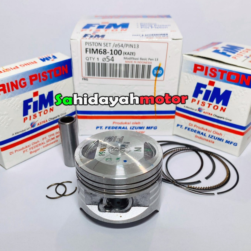 SEHER PISTON FIM KAZE 53 53,5 54 54,5 55 56 Pen 13 FIM IZUMI