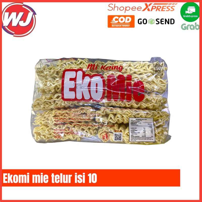 

ekomie mie telur isi 10 550 gram