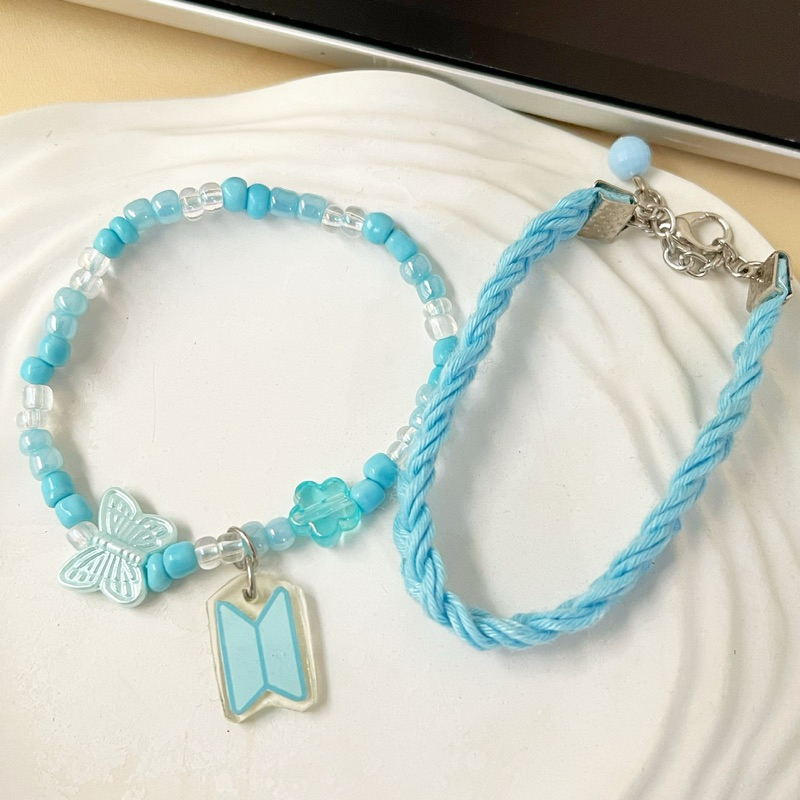 Gelang Manik BTS BLUE