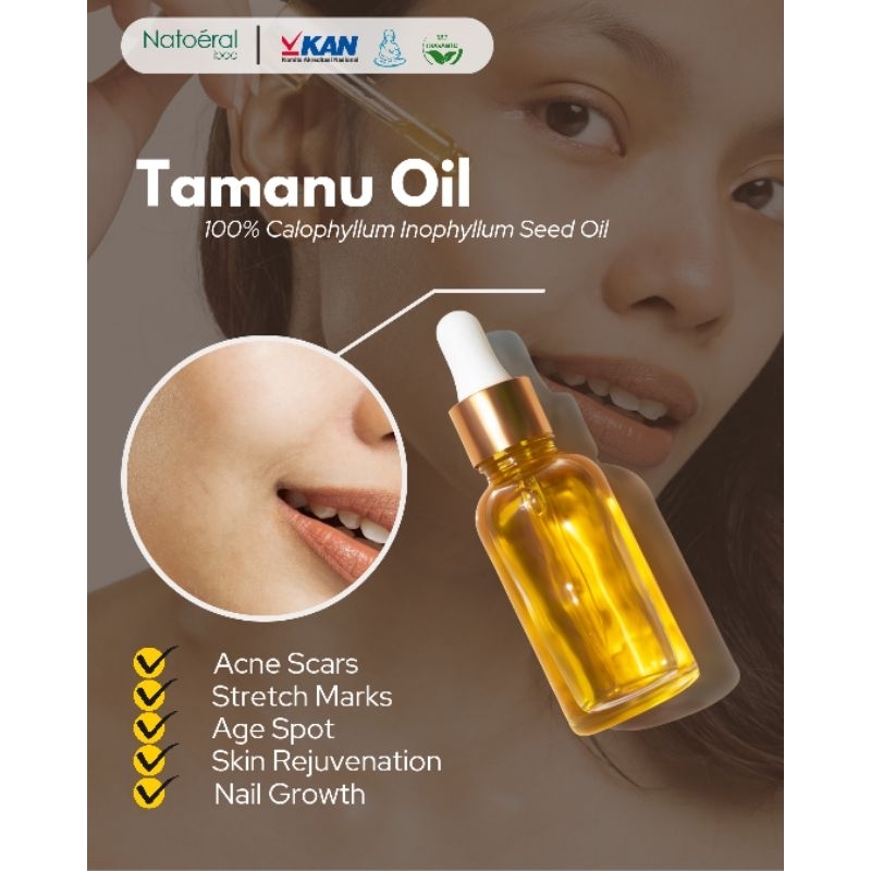 Natoeral Iboe - Tamanu Oil Glowing Skin 100% Organic Cold Pressed 20ml