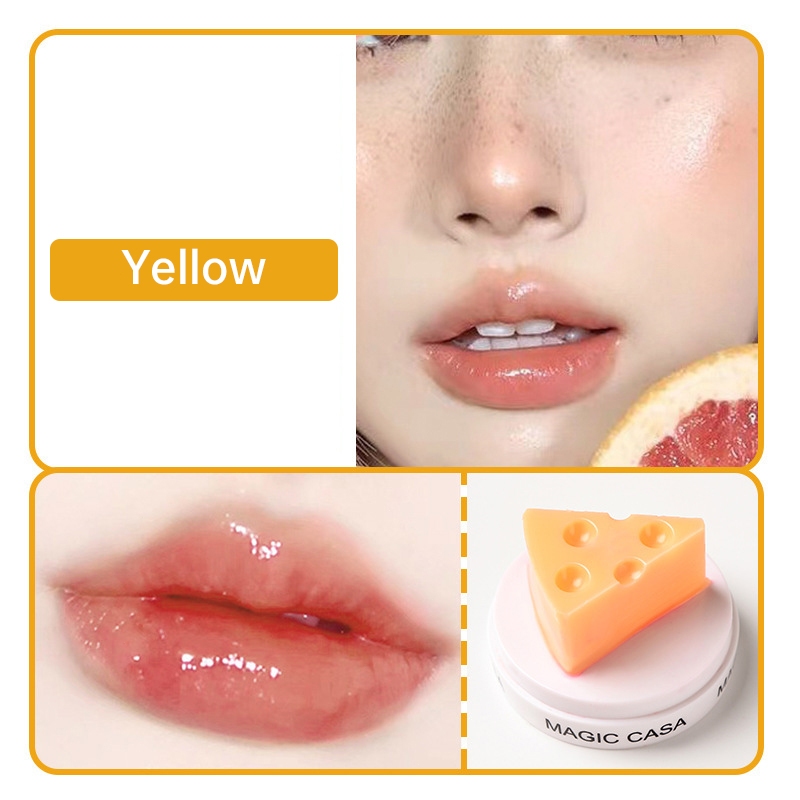 [COD]MAGIC CASA Cheese Lip Balm Lipstik Color Changing Lip Care Keju Lucu Cantik Unik-CH