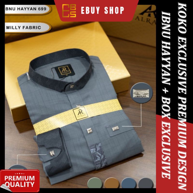 [Non COD] BAJU KOKO ALRAZ EXCLUSIVE DESIGN IBNU HAYYAN FREE BOX