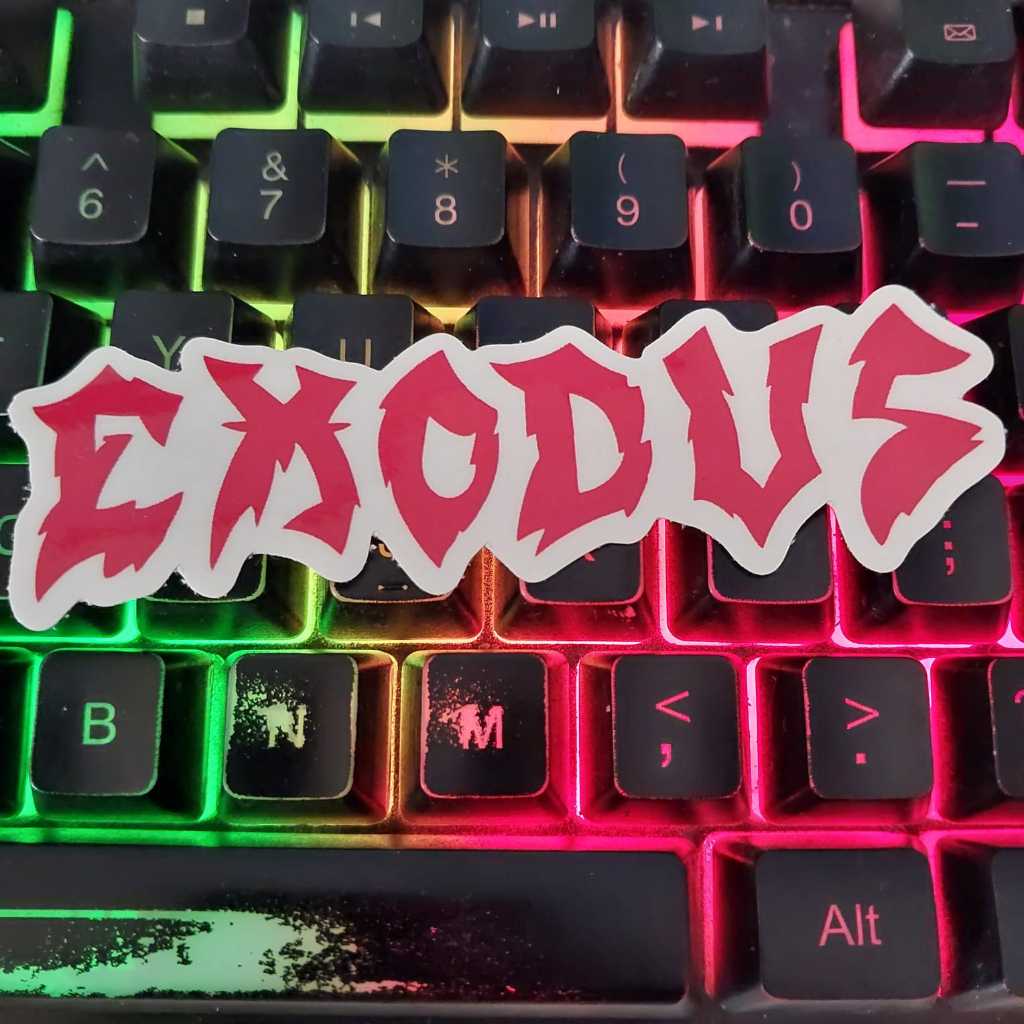 

Stiker EXODUS - Sticker Logo Band Thrash Metal - Stiker Cutting