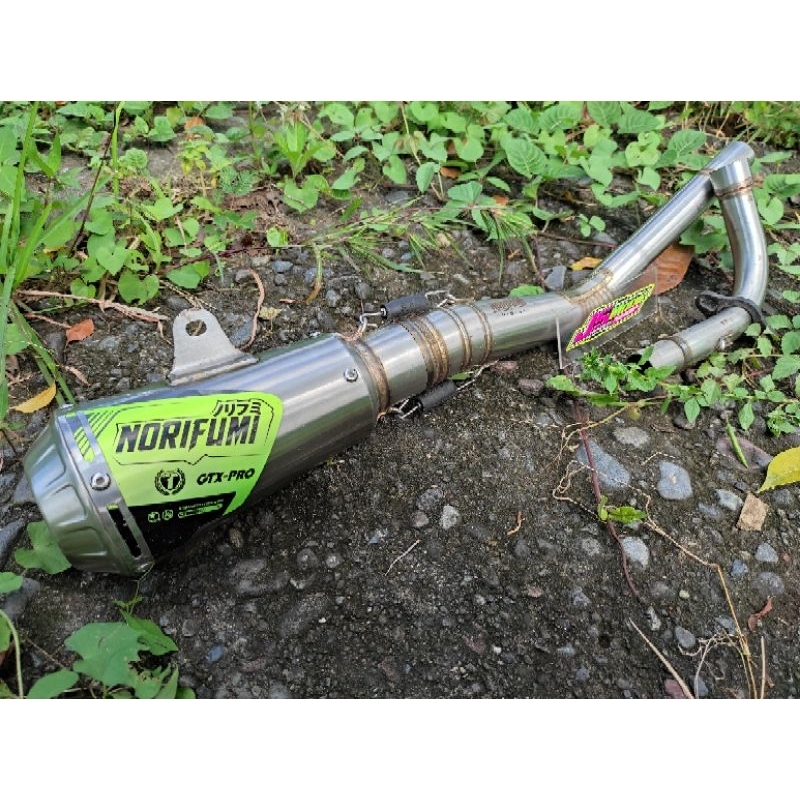 KNALPOT NORIFUMI BEBEK GTX PRO BORE UP JUPITER Z VEGA R FULL STAINLESS ORIGINAL