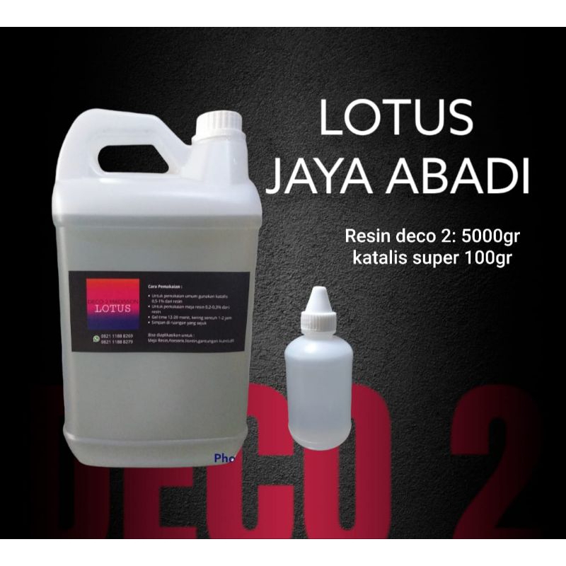 

RESIN BENING LOTUS NETT : 5KG + 100GR KATALIS