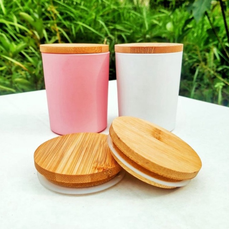 I85 CANDLE GLASS MATTE JAR 2ML JAR KACA LILIN TUTUP KAYU 292