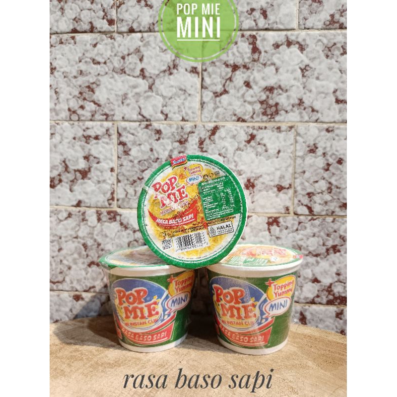 

POP MIE MINI Cup 39gram semua varian 1pcs