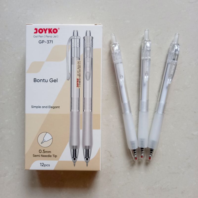 

[ LUSIN MURAH ] Pulpen Gel Pen Pena Jel 0.5 mm Joyko GP-371 Bontu