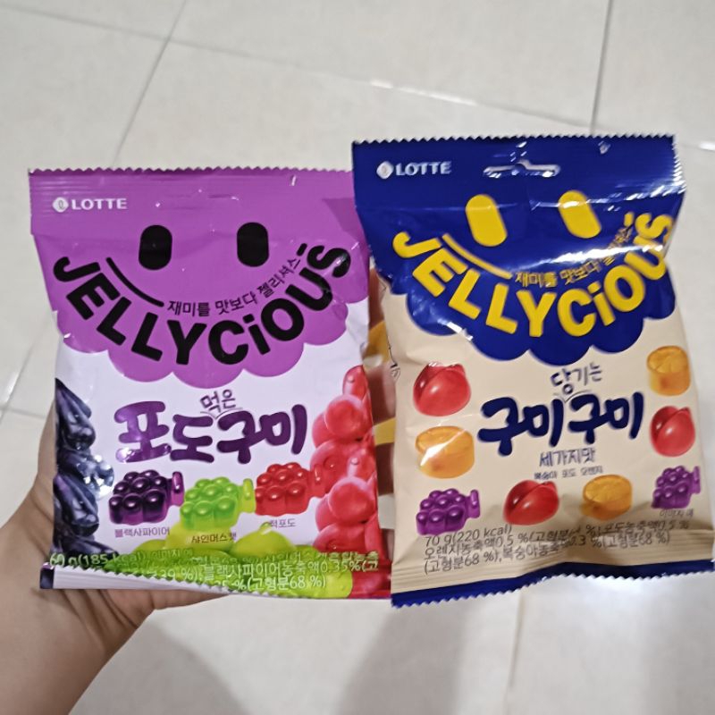 

Lotte Jellycious Gummy Yupi Haribo Permen Korea Import