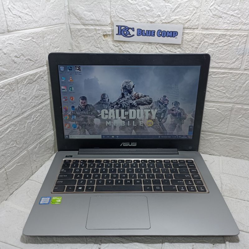Laptop Asus X456U Core i5 Gen 7 VGA Nvidia Ram 8 GB SSD 256GB Spesial Gaming Design